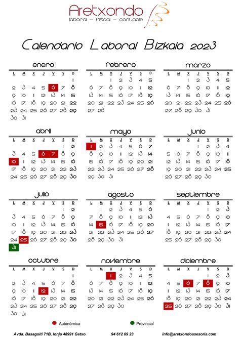 Festivos En Bizkaia 2023 Calendario laboral de Bizkaia en 2023: festivos por municipios | El Correo